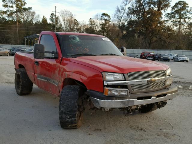 1GCEC14T75Z213036 - 2005 CHEVROLET SILVERADO RED photo 1