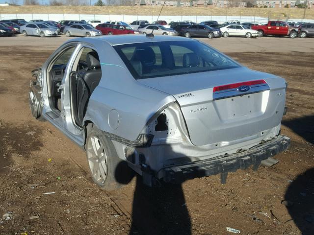 3FAHP0JA6CR411550 - 2012 FORD FUSION SEL SILVER photo 3