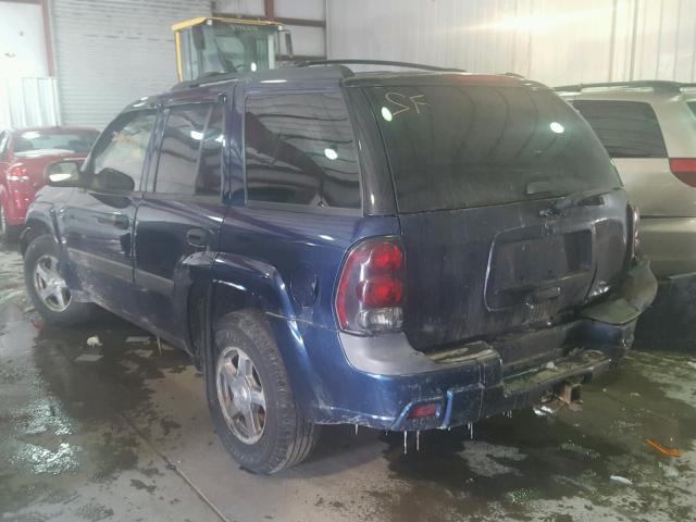 1GNDT13S642219848 - 2004 CHEVROLET TRAILBLAZE BLUE photo 3