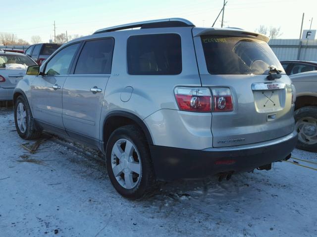 1GKER33747J131818 - 2007 GMC ACADIA SLT SILVER photo 3