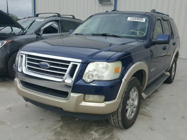 1FMEU64EX7UA57940 - 2007 FORD EXPLORER E BLUE photo 2