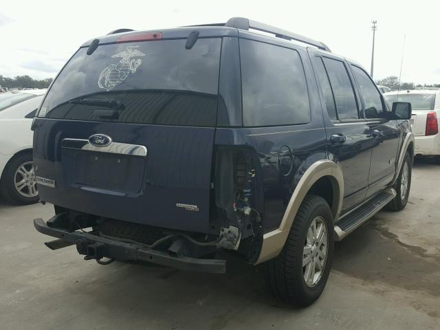 1FMEU64EX7UA57940 - 2007 FORD EXPLORER E BLUE photo 4