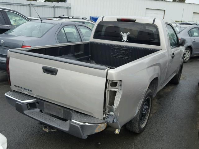 1GCCS149178185001 - 2007 CHEVROLET COLORADO TAN photo 4