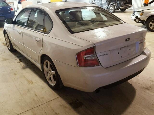 4S3BL616776206848 - 2007 SUBARU LEGACY 2.5 WHITE photo 3