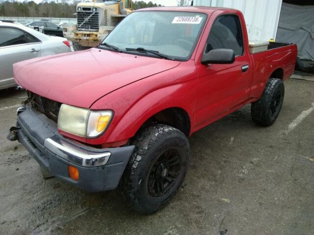 4TANM92N3YZ647230 - 2000 TOYOTA TACOMA PRE RED photo 2