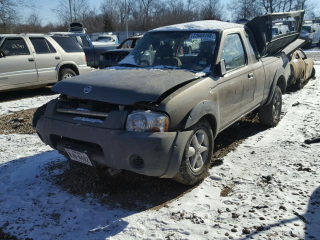 1N6DD26S02C347627 - 2002 NISSAN FRONTIER K GRAY photo 2