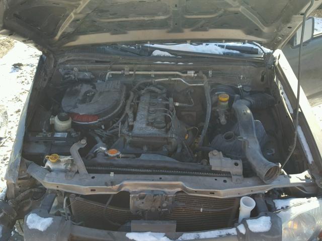 1N6DD26S02C347627 - 2002 NISSAN FRONTIER K GRAY photo 7