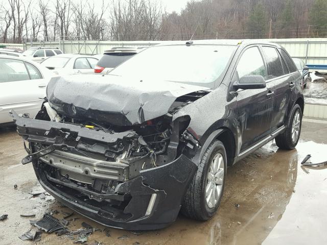 2FMDK4KCXBBB26440 - 2011 FORD EDGE LIMIT BLACK photo 2