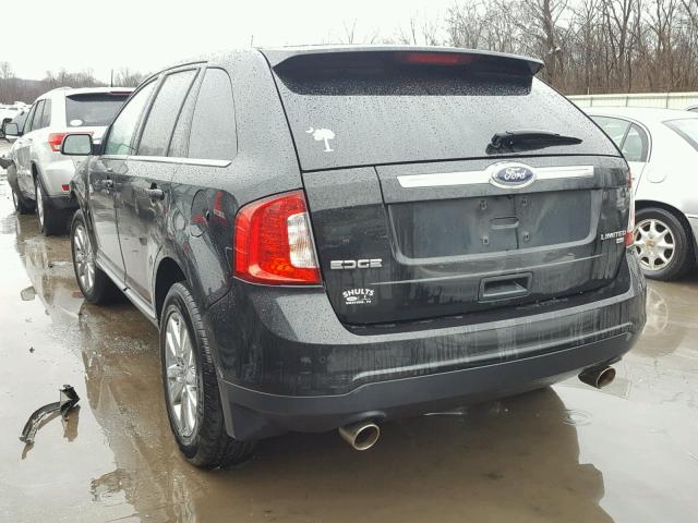 2FMDK4KCXBBB26440 - 2011 FORD EDGE LIMIT BLACK photo 3