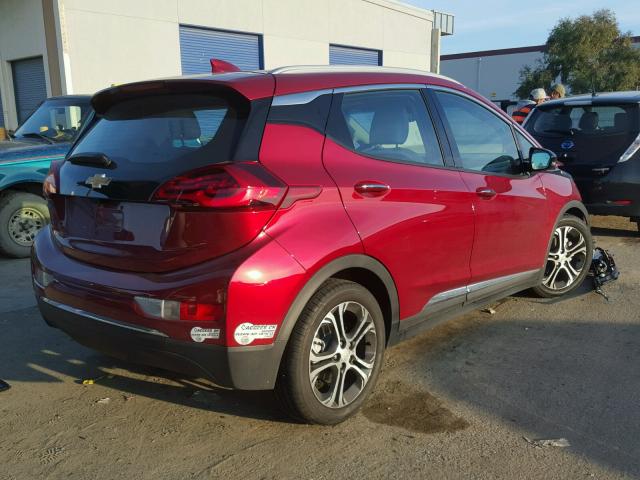 1G1FX6S07H4145023 - 2017 CHEVROLET BOLT EV PR RED photo 4