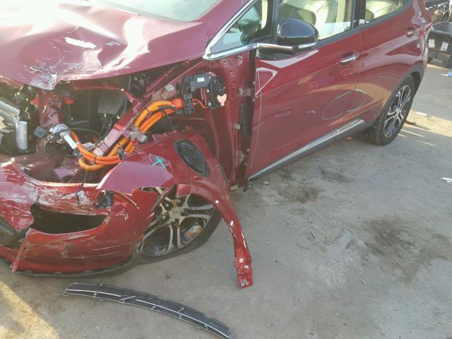 1G1FX6S07H4145023 - 2017 CHEVROLET BOLT EV PR RED photo 9