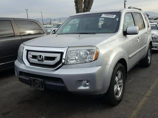 5FNYF3H5XBB006993 - 2011 HONDA PILOT EXL SILVER photo 2