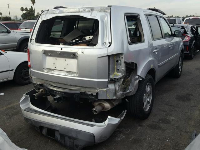 5FNYF3H5XBB006993 - 2011 HONDA PILOT EXL SILVER photo 4