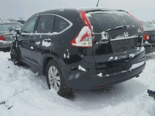 2HKRM4H75EH684526 - 2014 HONDA CR-V EXL BLACK photo 3