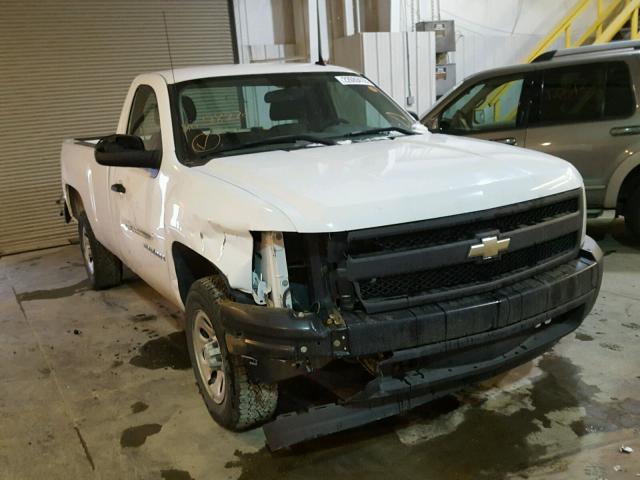 1GCEC14C87E518278 - 2007 CHEVROLET SILVERADO WHITE photo 1