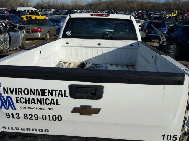 1GCEC14C87E518278 - 2007 CHEVROLET SILVERADO WHITE photo 6