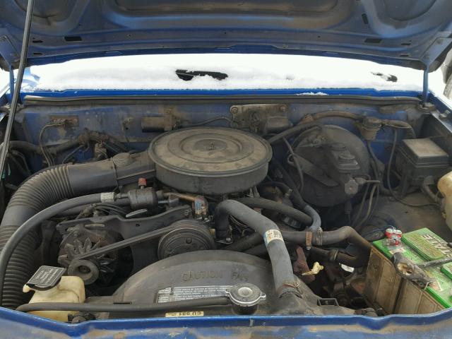 1B7FL26X5MS279926 - 1991 DODGE DAKOTA BLUE photo 7