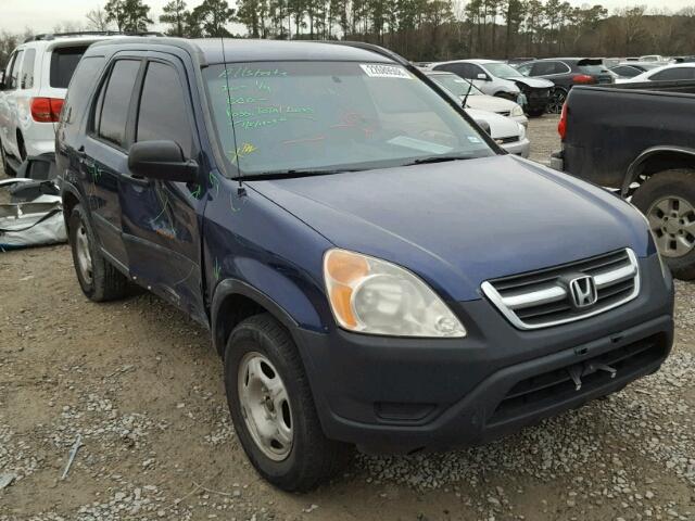 JHLRD68482C006056 - 2002 HONDA CR-V LX BLUE photo 1