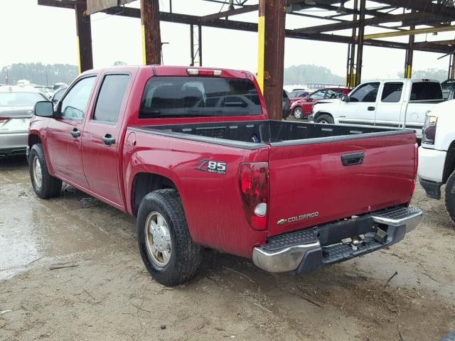 1GCCS138968191250 - 2006 CHEVROLET COLORADO BURGUNDY photo 3