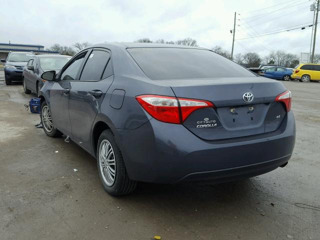 5YFBURHE3FP315505 - 2015 TOYOTA COROLLA L GRAY photo 3