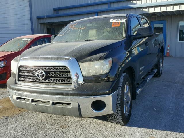 5TBET54167S455951 - 2007 TOYOTA TUNDRA CRE BLACK photo 2