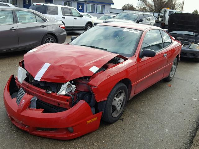 1G2JB12FX37308234 - 2003 PONTIAC SUNFIRE RED photo 2