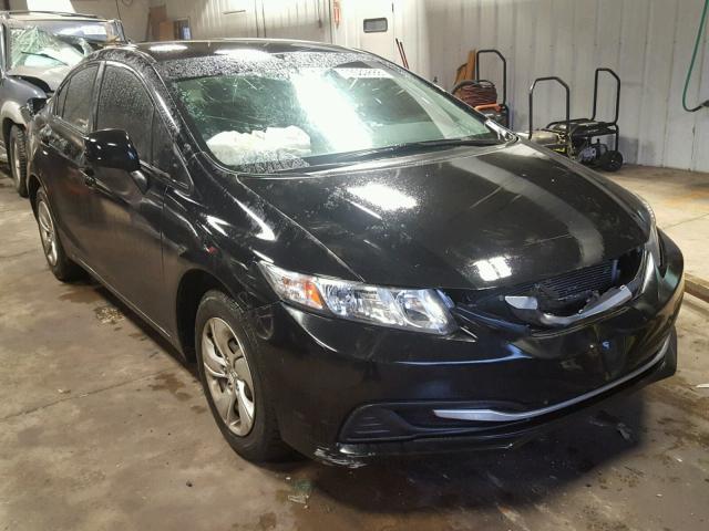 19XFB2F53DE047720 - 2013 HONDA CIVIC LX BLACK photo 1