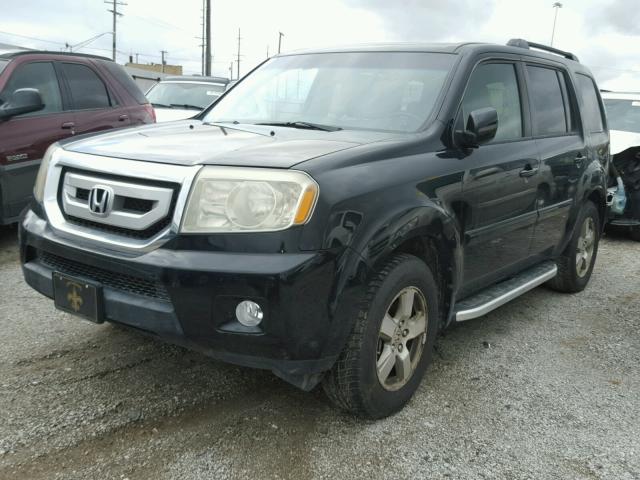 5FNYF385X9B006048 - 2009 HONDA PILOT EXL BLACK photo 2