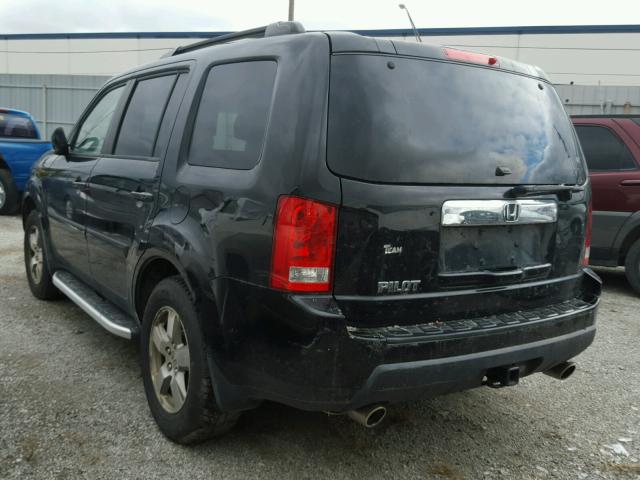 5FNYF385X9B006048 - 2009 HONDA PILOT EXL BLACK photo 3