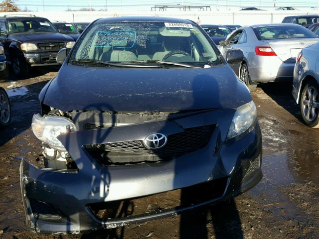 2T1BU40E89C109809 - 2009 TOYOTA COROLLA BA GRAY photo 9