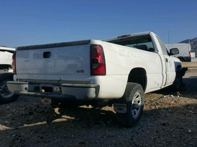 1GCEC14X67Z165941 - 2007 CHEVROLET SILVERADO WHITE photo 4