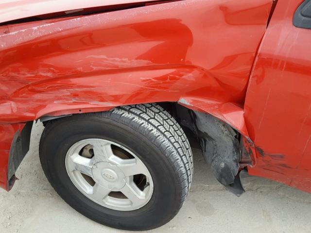 1GNDS13S222183415 - 2002 CHEVROLET TRAILBLAZE RED photo 9