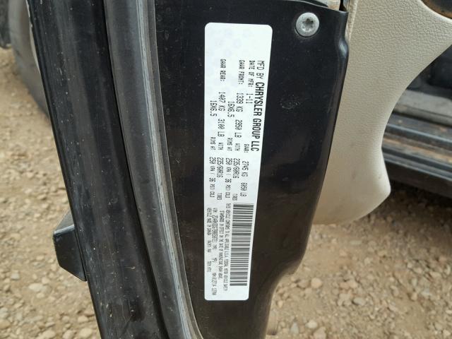 2D4RN3DG7BR658721 - 2011 DODGE GRAND CARA CHARCOAL photo 10