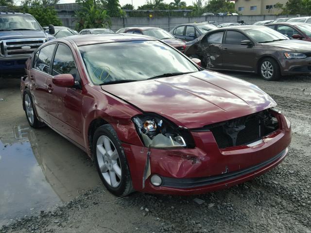 1N4BA41E94C845768 - 2004 NISSAN MAXIMA SE RED photo 1