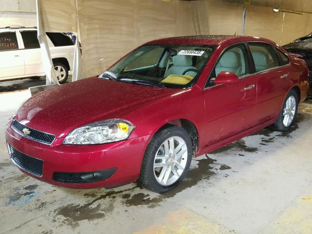 2G1WC5E36D1123886 - 2013 CHEVROLET IMPALA LTZ RED photo 2