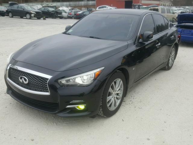 JN1BV7AR9EM691385 - 2014 INFINITI Q50 BASE BLACK photo 2