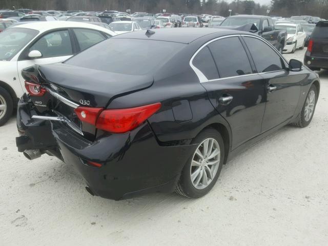 JN1BV7AR9EM691385 - 2014 INFINITI Q50 BASE Чорний фото 4