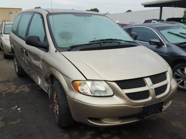 1D4GP24R04B534272 - 2004 DODGE GRAND CARA BEIGE photo 1