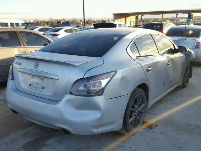 1N4AA5AP3EC488298 - 2014 NISSAN MAXIMA S SILVER photo 4