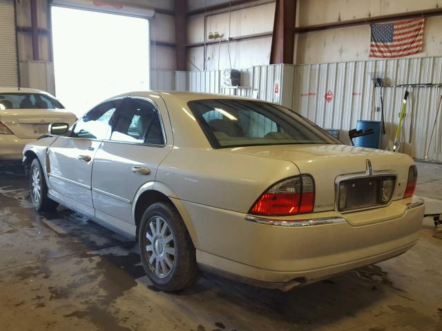 1LNHM86S04Y605802 - 2004 LINCOLN LS 奶油色 照片 3
