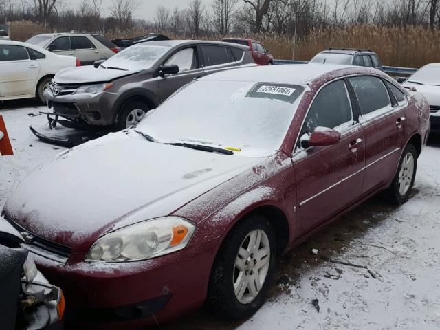 2G1WU581869297793 - 2006 CHEVROLET IMPALA LTZ MAROON photo 2