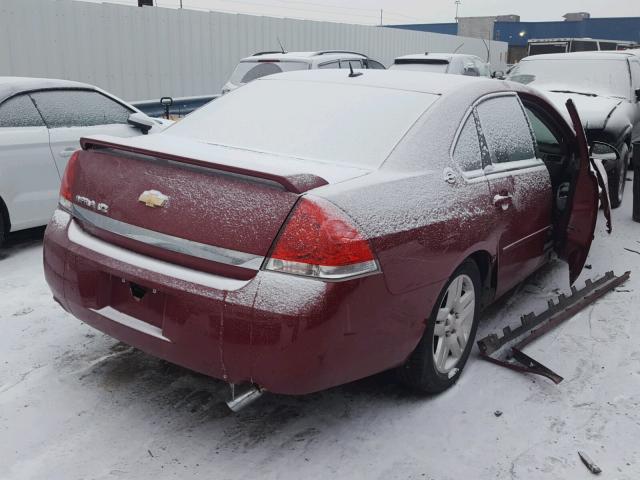 2G1WU581869297793 - 2006 CHEVROLET IMPALA LTZ MAROON photo 4