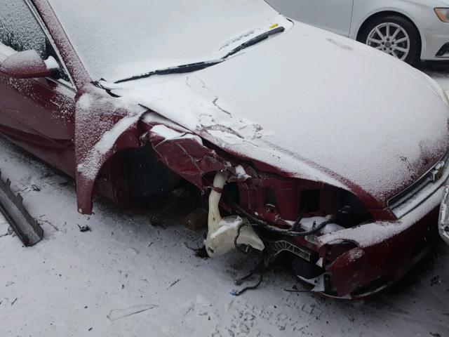 2G1WU581869297793 - 2006 CHEVROLET IMPALA LTZ MAROON photo 9