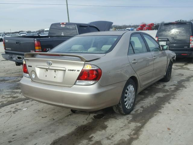 4T1BE32K25U048363 - 2005 TOYOTA CAMRY LE BEIGE photo 4