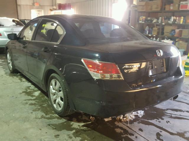 1HGCP26778A000318 - 2008 HONDA ACCORD EX BLACK photo 3