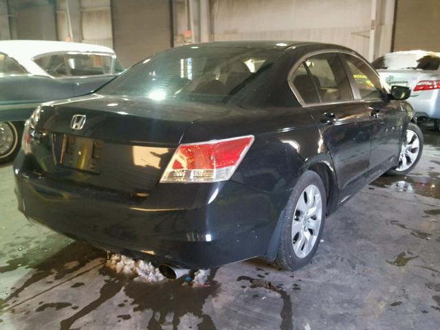 1HGCP26778A000318 - 2008 HONDA ACCORD EX BLACK photo 4