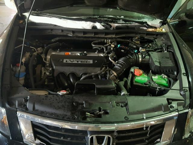 1HGCP26778A000318 - 2008 HONDA ACCORD EX BLACK photo 7