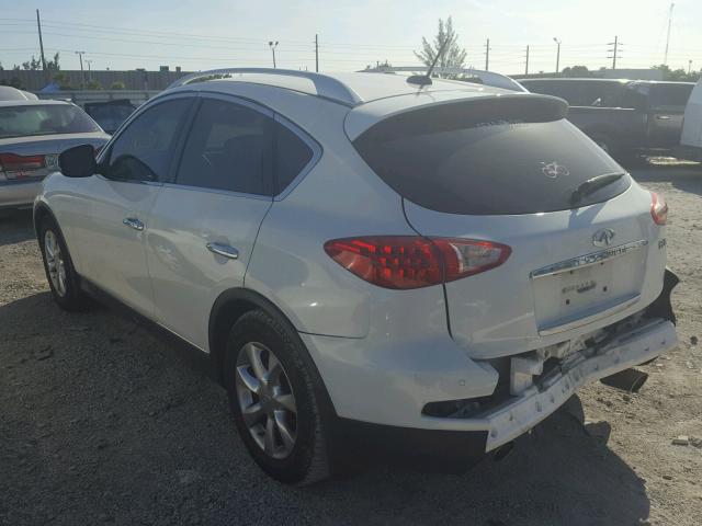 JNKAJ09E78M302761 - 2008 INFINITI EX35 BASE WHITE photo 3