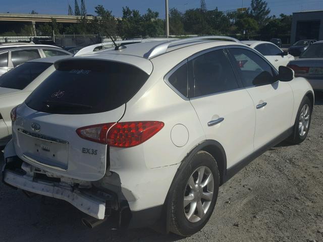 JNKAJ09E78M302761 - 2008 INFINITI EX35 BASE WHITE photo 4