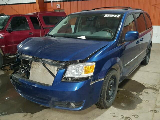 2D4RN4DXXAR389487 - 2010 DODGE GRAND CARA BLUE photo 2